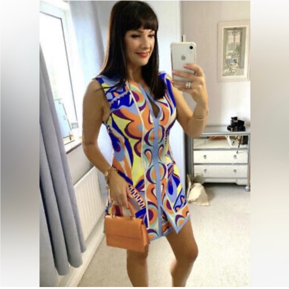 Zara Geometric Print Mini Dress - Picture 3 of 4